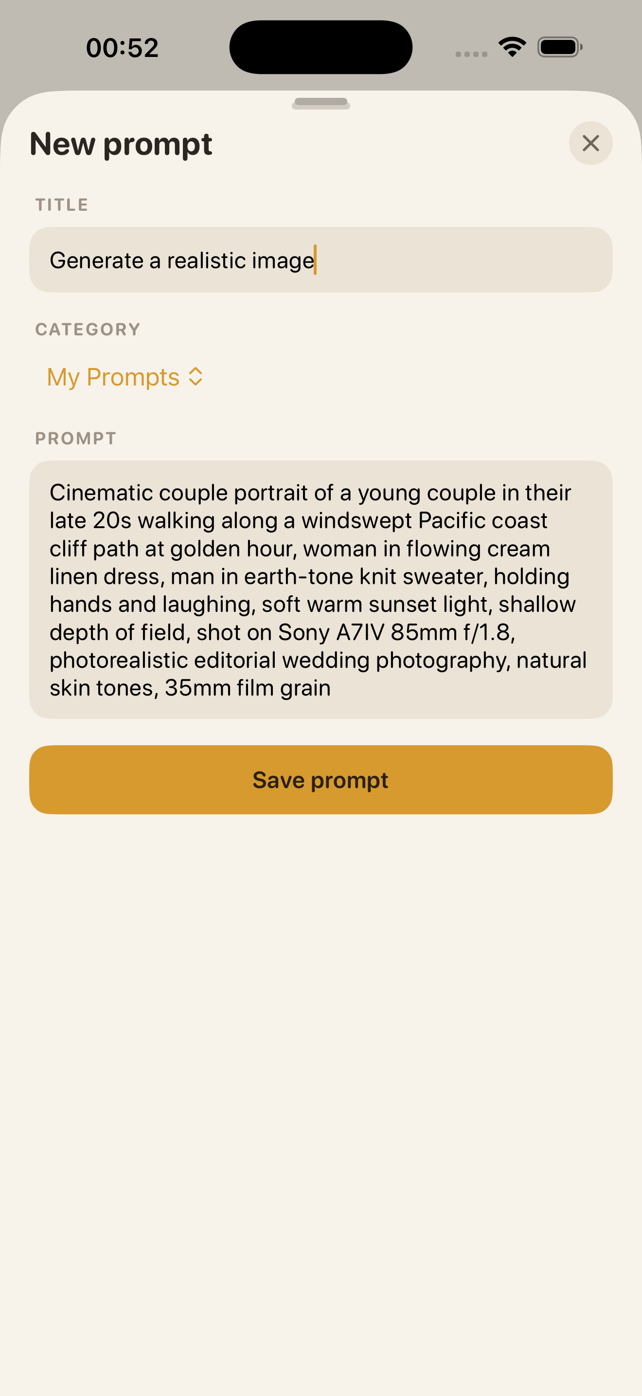 Ollama Mobile – Custom prompts